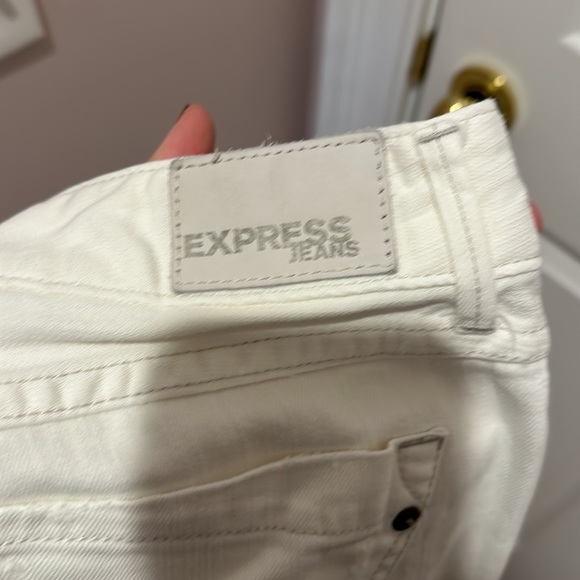 Express barely bootcut jeans in white size 4 - Picture 17 of 17